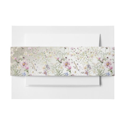 Liefde is in bloei bruiloft uitnodigingen wikkel (Voorkant Voorbeeld)