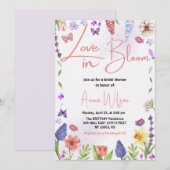 Liefde is in bloei brunch en bruisend vrijgezellen kaart (Voorkant / Achterkant)