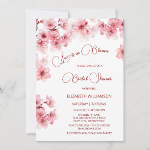 Liefde is in bloei   Cherry Blossom Vrijgezellenfe Kaart