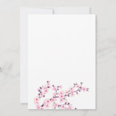 Liefde is in bloei | Cherry Blossom Vrijgezellenfe Kaart (Achterkant)