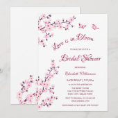 Liefde is in bloei | Cherry Blossom Vrijgezellenfe Kaart (Voorkant / Achterkant)