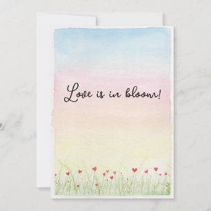 Liefde is in bloei feestdagenkaart