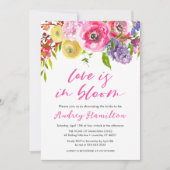 Liefde is in bloei gedurfd bloemig Vrijgezellenfee Kaart (Voorkant)