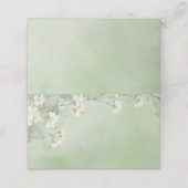 Liefde is in bloei Groene Bruids Shower Blank Witt Plaatskaartje (Buitenkant ongevouwen)