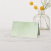 Liefde is in bloei Groene Bruids Shower Blank Witt Plaatskaartje (Achterkant)