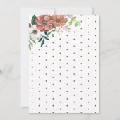 Liefde is in bloei Herfstbloemen Bruidsmeisjesfees Kaart (Achterkant)