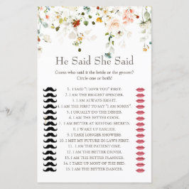 Liefde is in bloei Hij zei dat ze douche spel zei