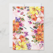 Liefde is in bloei kleurrijk wilde bloem vrijgezel kaart (Achterkant)