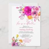 Liefde is in bloei | Kleurrijke Wildflower Spring Kaart (Voorkant)