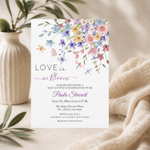 Liefde is in bloei Libellen Baby Shower Kaart