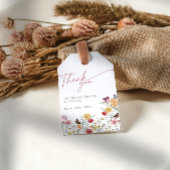 Liefde is in Bloei met Vlinders Bloemen Dank U Cadeaulabel