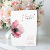 Liefde is in bloei Minimale bloemige vrijgezellenf Kaart