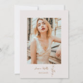 Liefde is in bloei Modern Wildflower Vrijgezellenf Kaart (Achterkant)