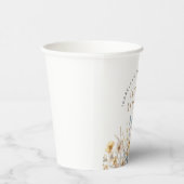 Liefde is in bloei Modern Wildflower Vrijgezellenf Papieren Bekers (Rechts)