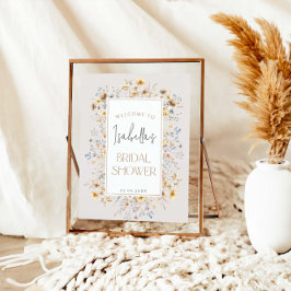 Liefde is in bloei Modern Wildflower Vrijgezellenf Poster