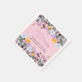 Liefde is in bloei Mooie wilde bloemenweide Servet (Hoek)