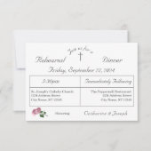 Liefde is in bloei repetitie diner uitnodiging (Voorkant)