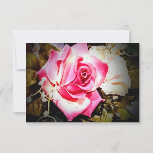 Liefde is in bloei repetitie diner uitnodiging (Achterkant)