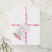 LIEFDE IS IN BLOEI ROZE WILDE ROZEN CADEAULABEL (Met Touw)