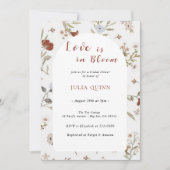 Liefde is in bloei vrijgezellenfeest Boho Flower Kaart (Voorkant)