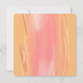 Liefde is in bloei Vrijgezellenfeest roze perzik b Kaart (Achterkant)