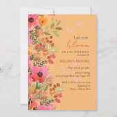 Liefde is in bloei Vrijgezellenfeest roze perzik b Kaart (Voorkant)