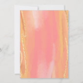 Liefde is in bloei Vrijgezellenfeest roze perzik b Kaart (Achterkant)