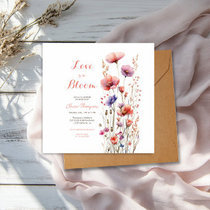 Liefde is in bloei wilde bloemen bloemenbloem vrij