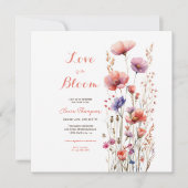 Liefde is in bloei wilde bloemen bloemenbloem vrij (Voorkant)