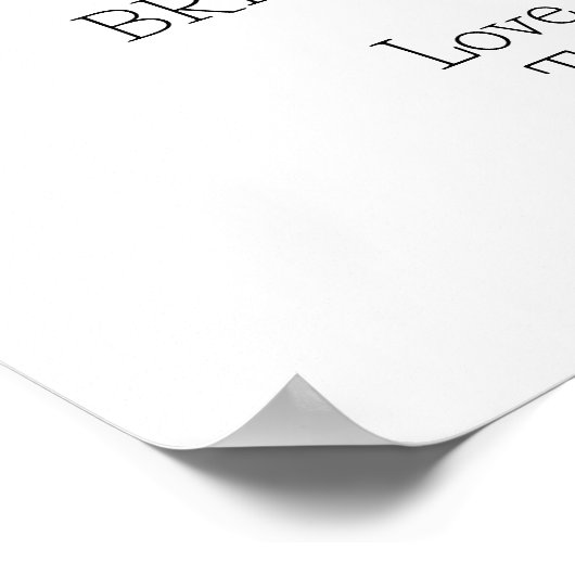 Liefde is in bloei wilde bloemen bloemenbruids wel poster (Hoek)