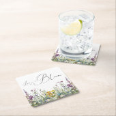 Liefde is in bloei Wilde Bloemen Bruidsmeisjesfees Kartonnen Onderzetters (Insitu)