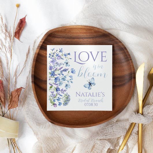 Liefde is in bloei Wilde bloemen Bruiloft Bridal S Servet