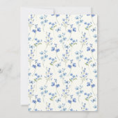Liefde is in bloei Wilde bloemen Bruiloftssalon Kaart (Achterkant)