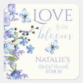 Liefde is in bloei Wilde bloemen Bruiloftssalon Vierkante Sticker (Voorkant)