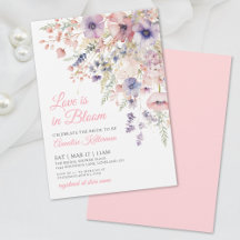 Liefde is in bloei Wilde bloemen Bruiloftsshowers