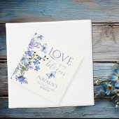 Liefde is in bloei Wildflower Floral Vrijgezellenf Bedankjes Labels