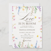 Liefde is in bloei Wildflower Floral Vrijgezellenf Kaart (Voorkant)