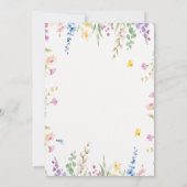 Liefde is in bloei Wildflower Floral Vrijgezellenf Kaart (Achterkant)