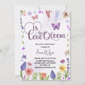 Liefde is in bloei Wildflower Spring vrijgezellenf Kaart (Voorkant)