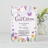 Liefde is in bloei Wildflower Spring vrijgezellenf Kaart (Staand voorkant)