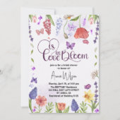 Liefde is in bloei Wildflower Spring vrijgezellenf Kaart (Voorkant)