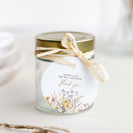 Liefde is in bloei Wildflower Vrijgezellenfeest Bedankjes Labels