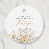 Liefde is in bloei Wildflower Vrijgezellenfeest Bedankjes Labels (Voorkant)