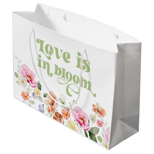 Liefde is in bloei wildflower vrijgezellenfeest groot cadeauzakje (Achterkant Gekanteld)