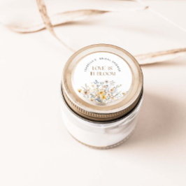 Liefde is in bloei Wildflower Vrijgezellenfeest Ronde Sticker