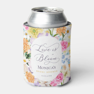 Liefde is in bloei zomertuin bruiloft favor blikjeskoeler