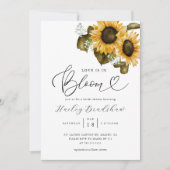 Liefde is in bloei | Zonnebloem Vrijgezellenfeest Kaart (Voorkant)