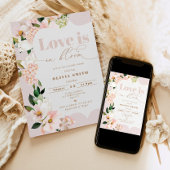 Liefde is in bloesem blos bloesem vrijgezellenfees kaart