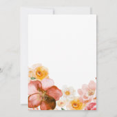 Liefde is in Bloom Autumn Bloemen Herfst Vrijgezel Kaart (Achterkant)