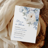 Liefde is in Bloom Blue Flowers Vrijgezellenfeest Kaart